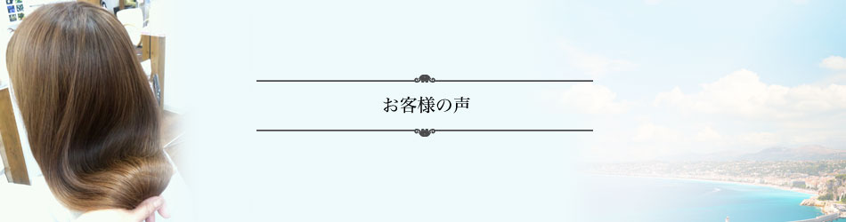 <h1>お客様の声</h1>
