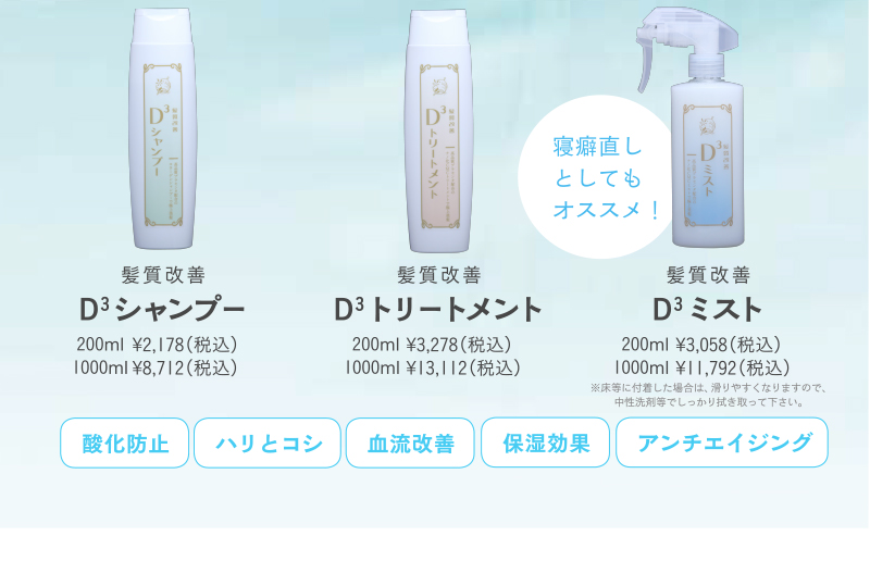 酸化防止・ハリとコシ・血流改善・保湿効果・アンチエイジング